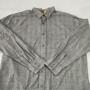 Men's Gray Casual Button-Down Shirt